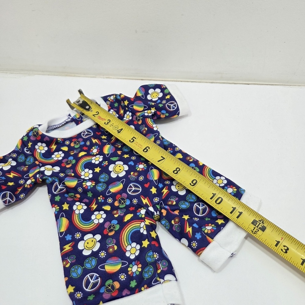 BUILD A BEAR Plush Groovy Rainbow Sleeper 70s Theme Pajamas - Picture 8 of 8